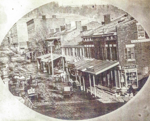 Main Street in Little Falls, 1863