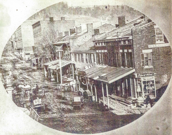 Main Street in Little Falls, 1863