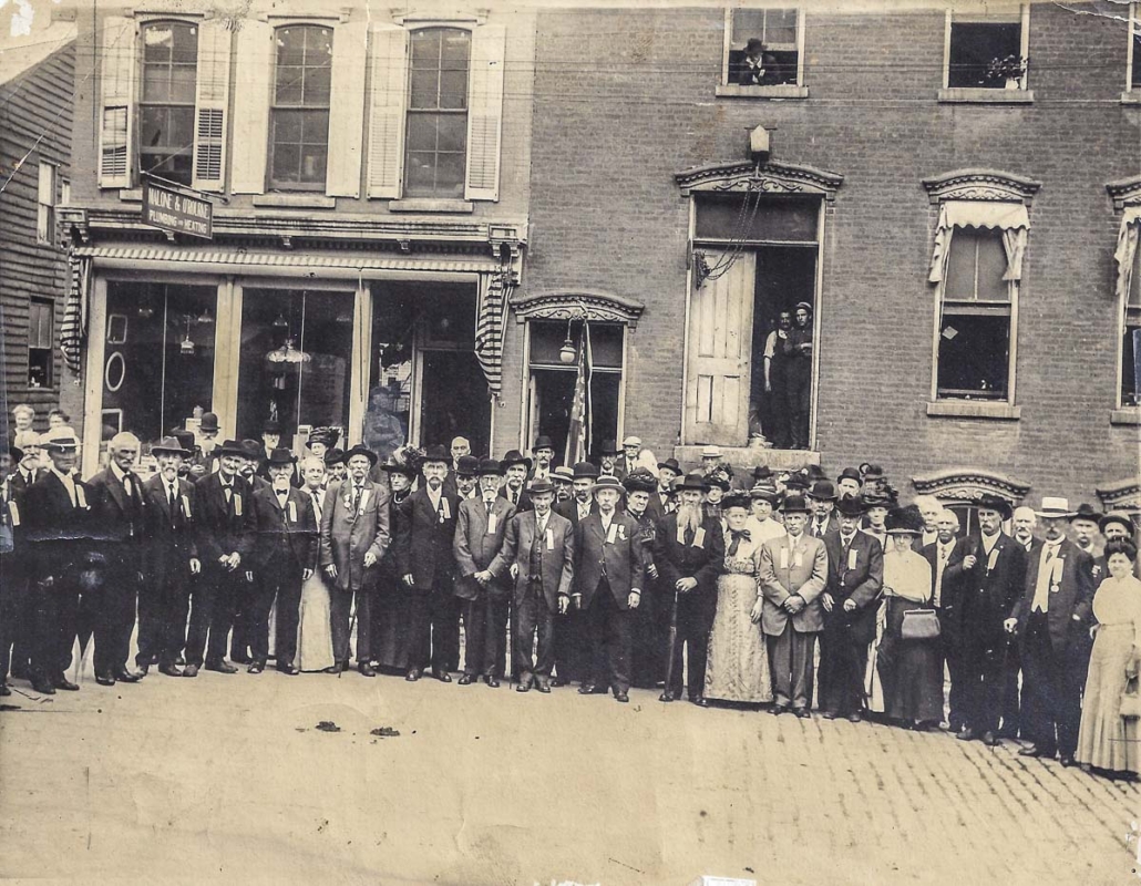 Reunion of the 'boys' of the 121st N.Y. in Little Falls, 1912.