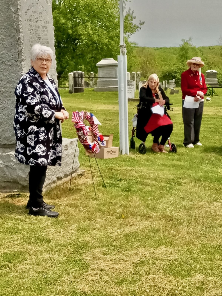 Patriots day at Yellow Church Cemetery 