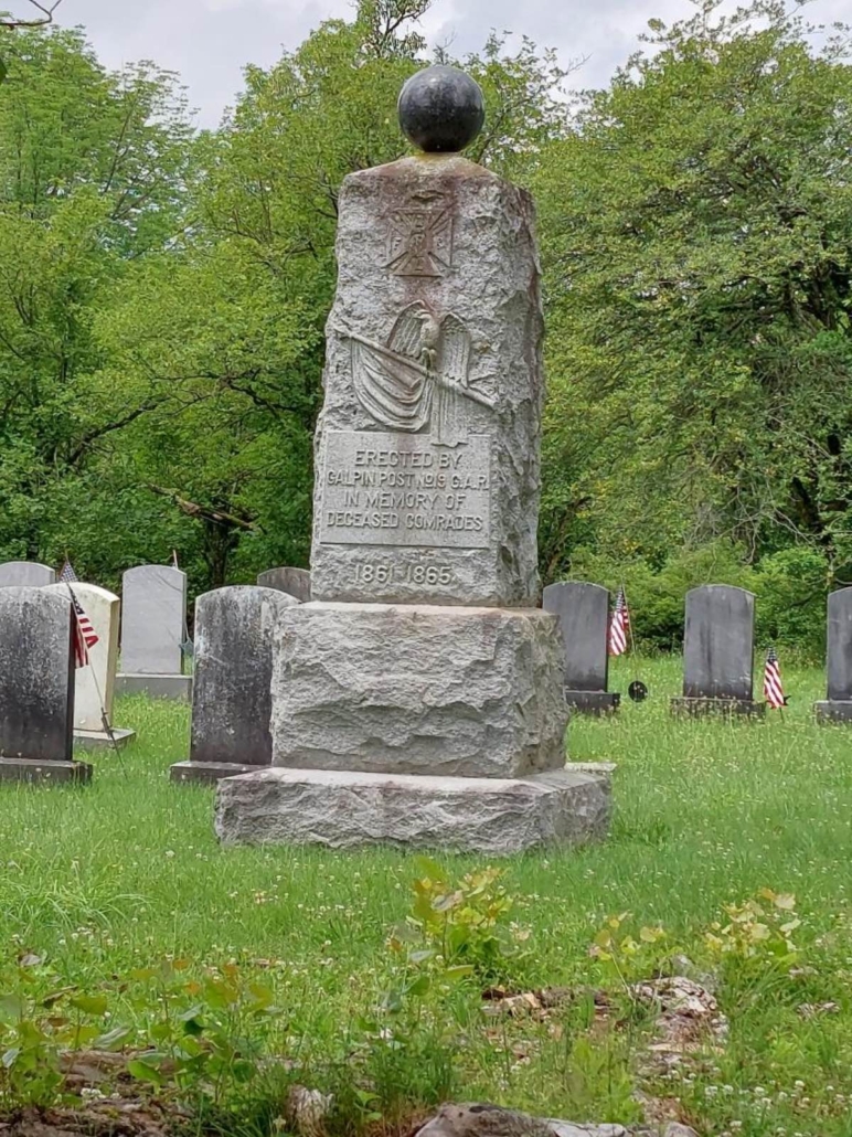 Civil War Burial Section of Fairview Cemetery outside Little Falls.