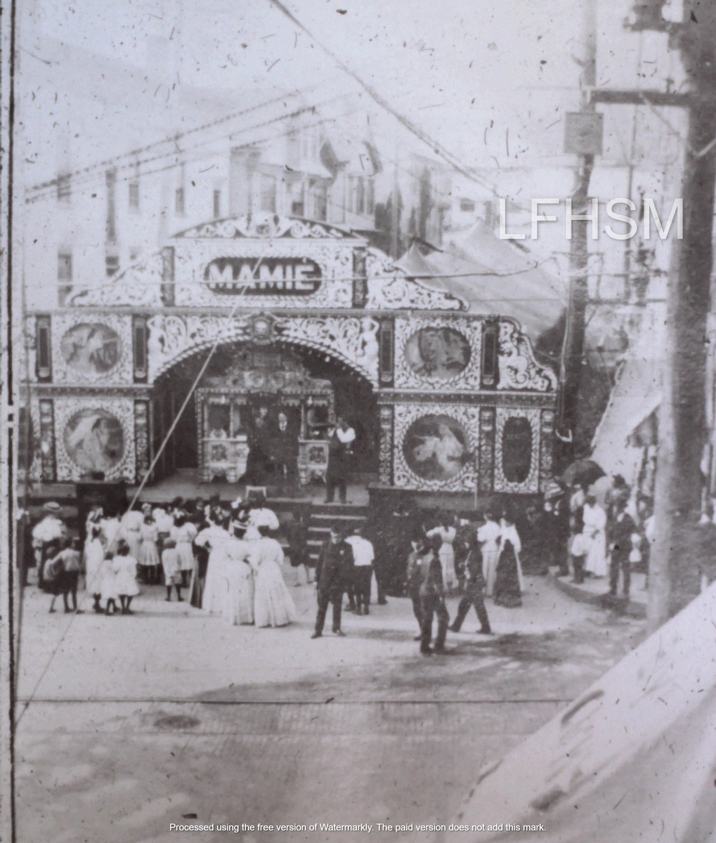 In 1897, silent movie shows came to Little Falls, with the first “movie” being shown in a tent on Second Street, during the annual street fair. | Photo c.1900