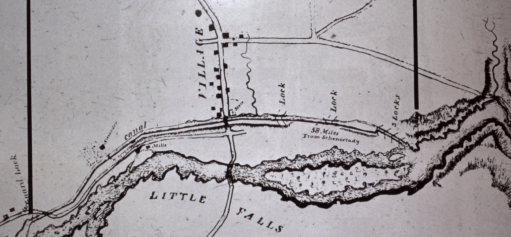 1834 Western Inland Lock Navigation Blue Line Map