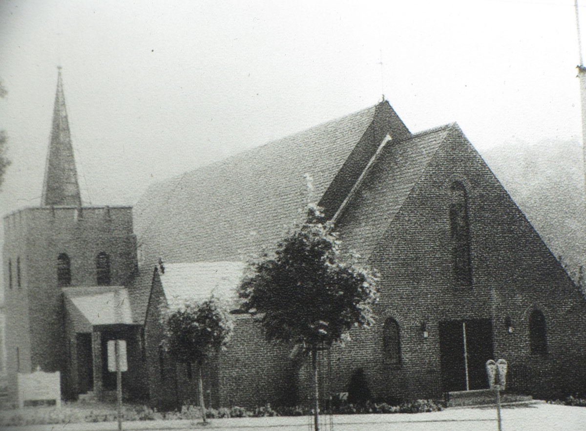 Second built St. Joseph's Church - located on the southwest corner of Albany & William Street, the present-day location of the Community Co-op