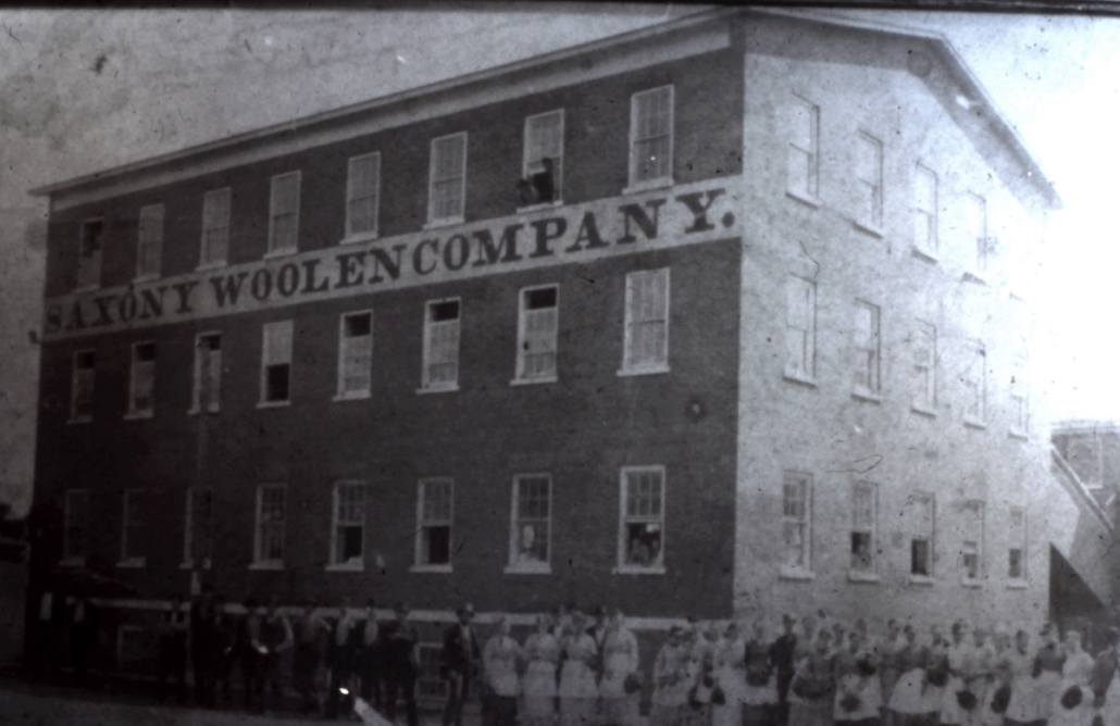 Picture of Saxony Mill which later became the Lundstrom factory building