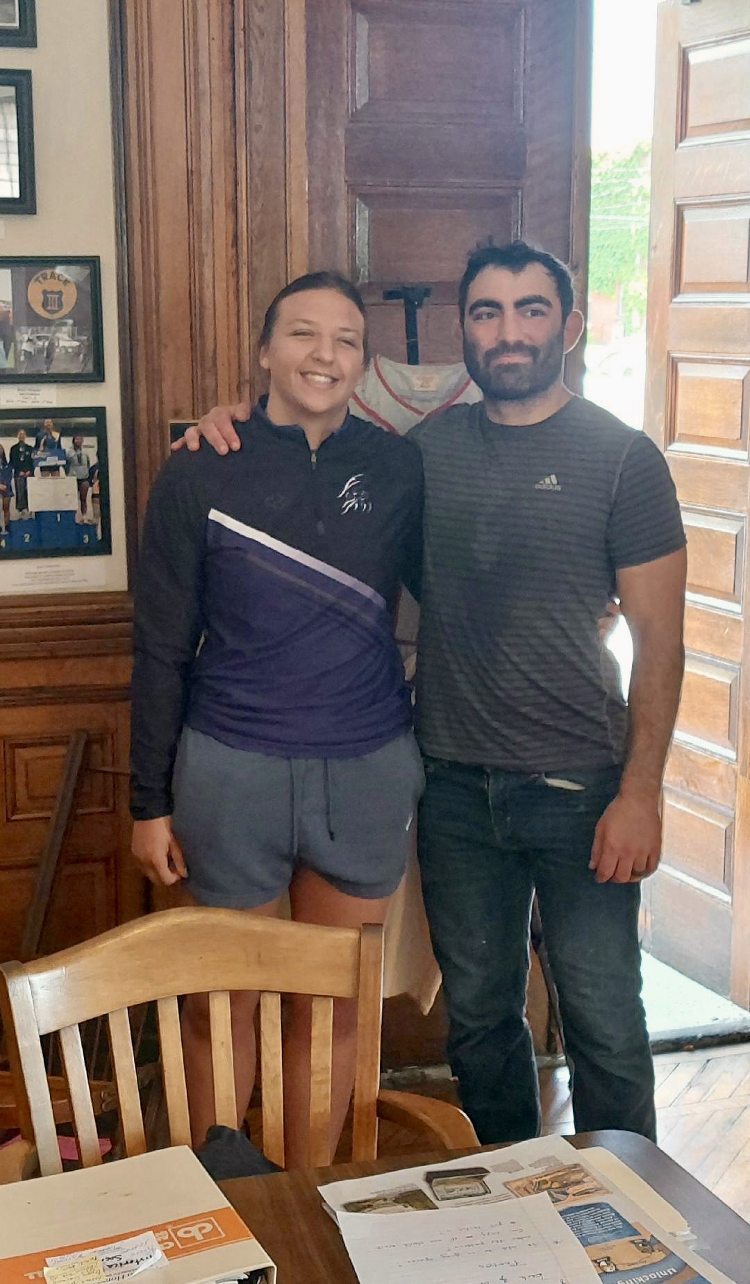 Brynn with coach, Sam Melikian