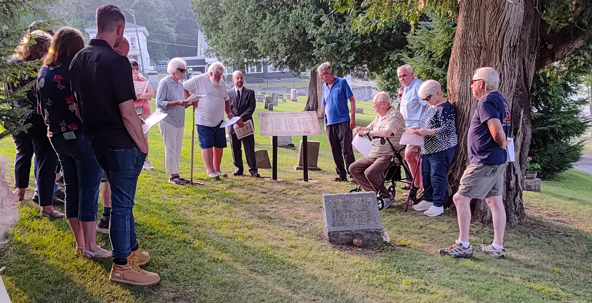 BURIAL GROUND SIGN PLACEMENT COMPLETES LONG PROJECT