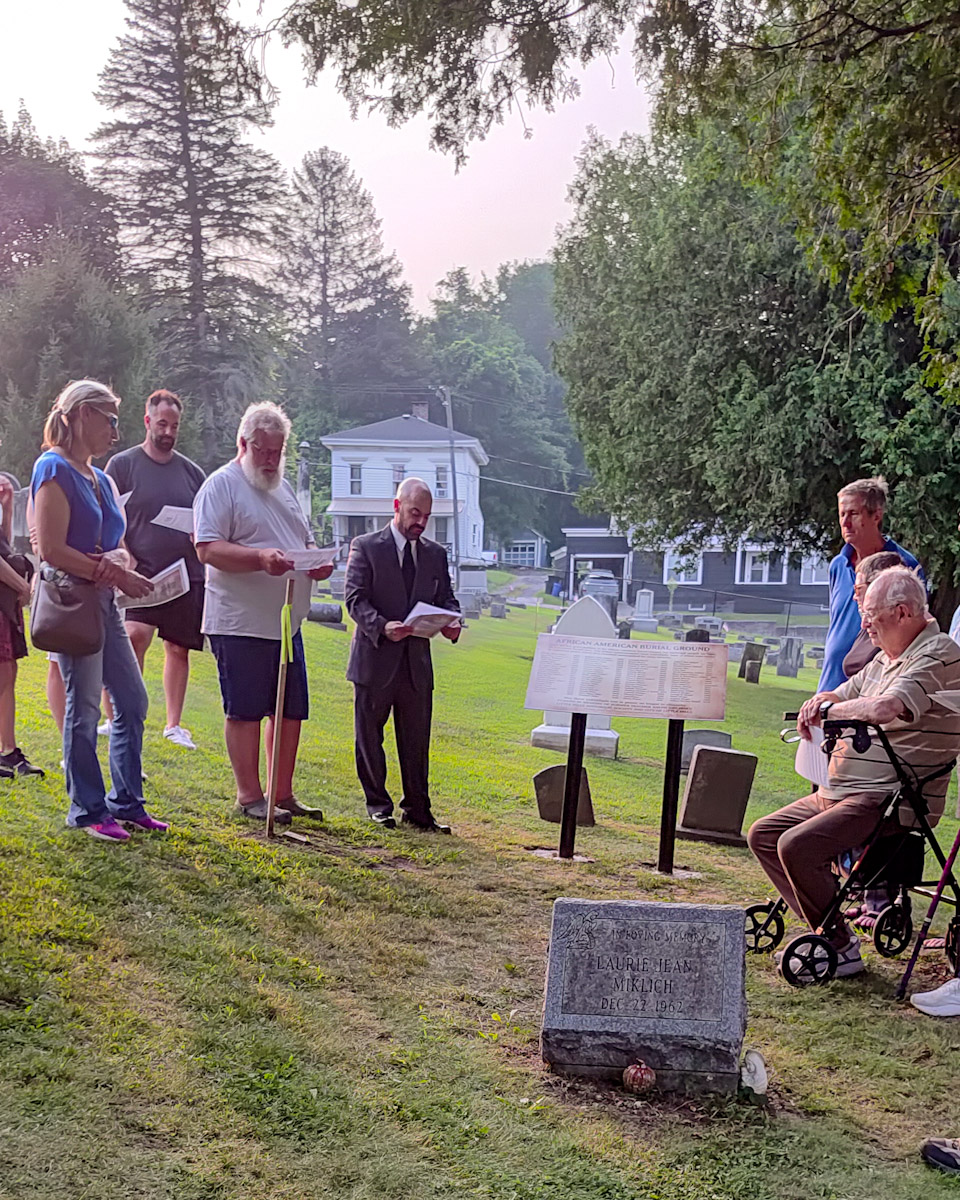 BURIAL GROUND SIGN PLACEMENT COMPLETES LONG PROJECT