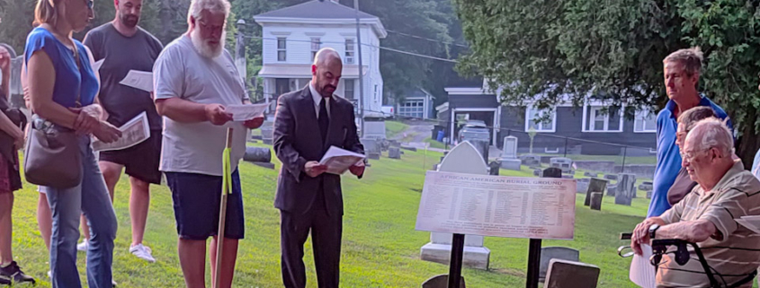 BURIAL GROUND SIGN PLACEMENT COMPLETES LONG PROJECT