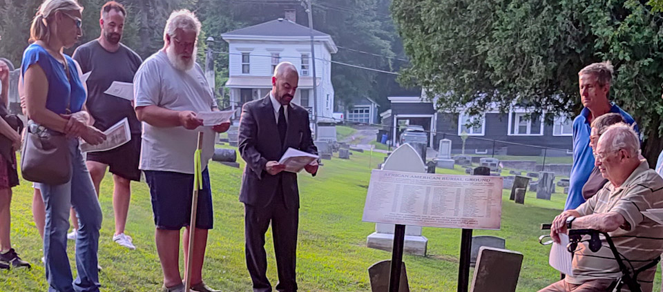 BURIAL GROUND SIGN PLACEMENT COMPLETES LONG PROJECT